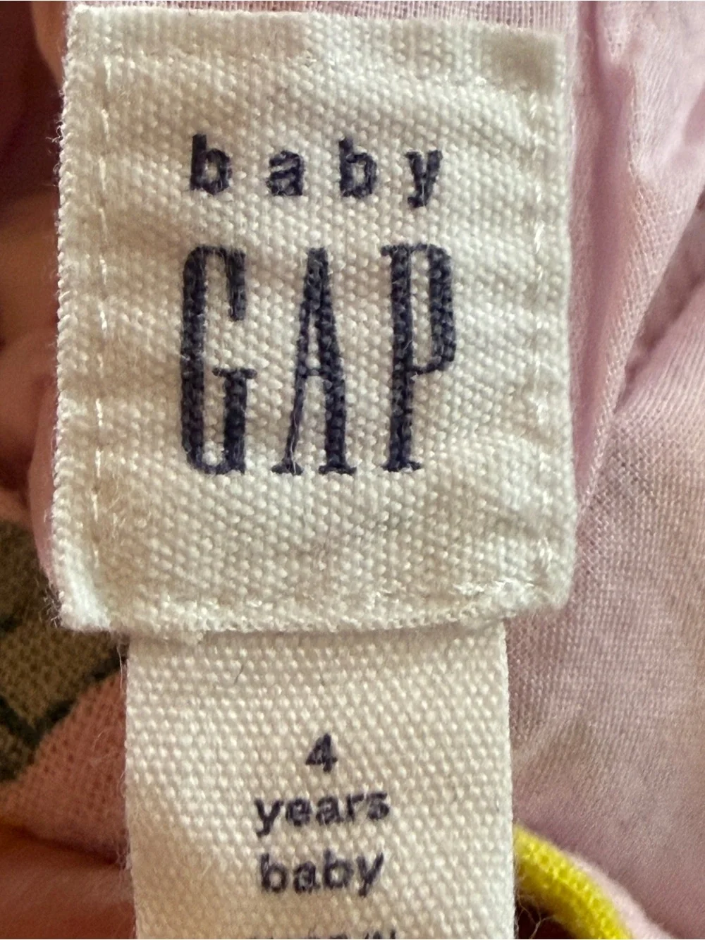 GAP Baby Pink and Yellow Lemon Print Romper Sz 4